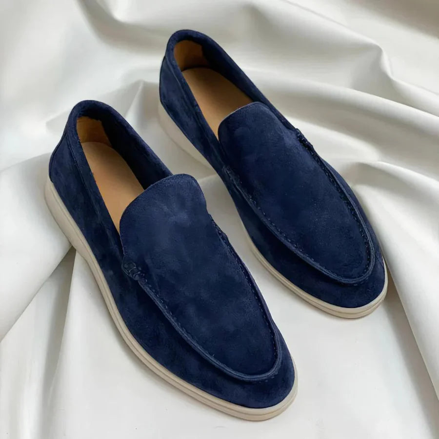 Hubert Eleganckie zamszowe loafersy
