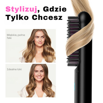 StyloMate Przenośna Szczotka – Prostuj, Kręć, Susz