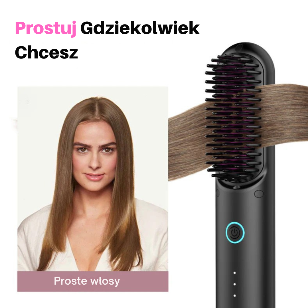 StyloMate Przenośna Szczotka – Prostuj, Kręć, Susz