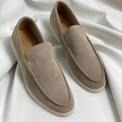 Hubert Eleganckie zamszowe loafersy