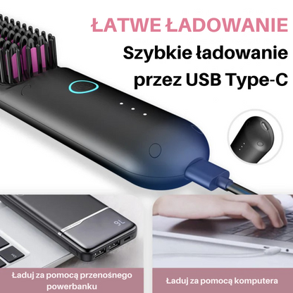 StyloMate Przenośna Szczotka – Prostuj, Kręć, Susz