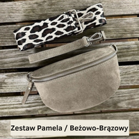 Zestaw Pamela / Beżowo-Brązowy