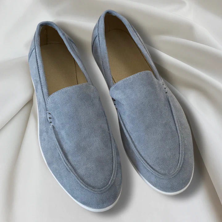 Hubert Eleganckie zamszowe loafersy